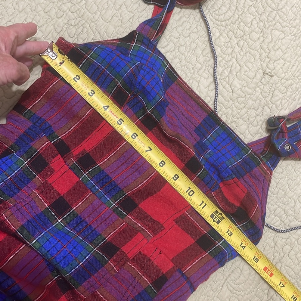 BDG drop waste plaid overall slip dress - Picture 8 of 11